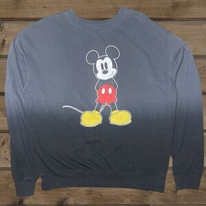 DISNEY Mickey Mouse Sweatshirt Womens Medium Sweater Gradient Disneyland